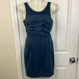 Pre-Owned BCBGMaxAzria Women’s Navy Blue Ruffled Tiered Mini Dress, Size 2